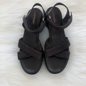 Prada Black/Dark Brown Sandals